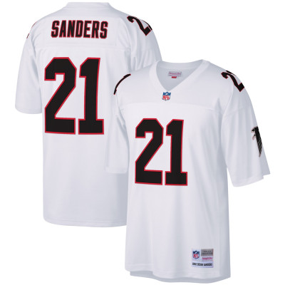 Джерси Atlanta Falcons Deion Sanders Mitchell & Ness White Legacy Replica
