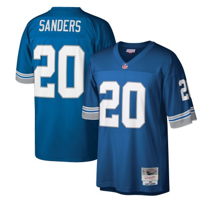 Джерси Detroit Lions Barry Sanders Mitchell & Ness Blue Legacy Replica