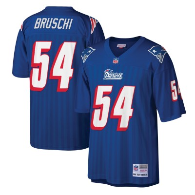 Джерси New England Patriots Tedy Bruschi Mitchell & Ness Royal Legacy Replica