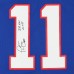 Autographed New York Giants Phil Simms Fanatics Authentic Mitchell & Ness Blue Replica Jersey with SB XXI MVP Inscription