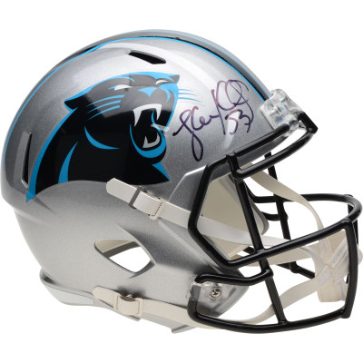 Autographed Carolina Panthers Luke Kuechly Fanatics Authentic Riddell Speed Replica Helmet