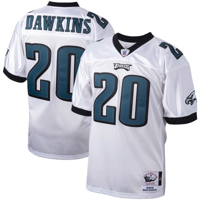 Игровая джерси Brian Dawkins Philadelphia Eagles Mitchell & Ness 2004 Authentic Throwback Retired - White