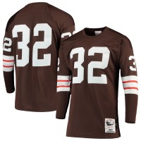 Джерси Cleveland Browns 1964 Jim Brown Mitchell & Ness Brown Authentic Throwback Retired Player