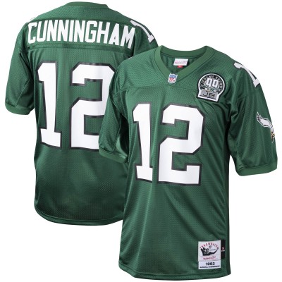 Игровая джерси Randall Cunningham Philadelphia Eagles 1992 Mitchell & Ness Authentic Throwback Retired Player - Green