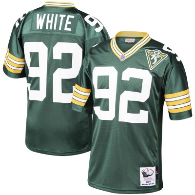 Джерси Green Bay Packers 1993 Reggie White Mitchell & Ness Green Authentic Throwback Retired Player