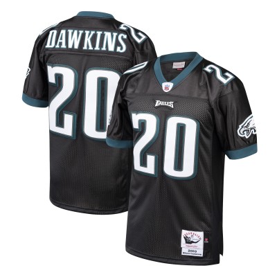 Игровая джерси Brian Dawkins Philadelphia Eagles Mitchell & Ness 2003 Authentic Throwback Retired - Black