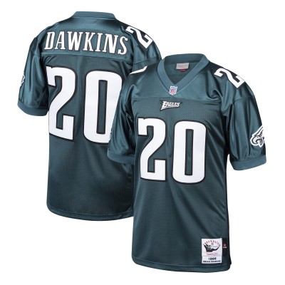 Игровая джерси Brian Dawkins Philadelphia Eagles Mitchell & Ness 1996 Authentic Throwback Retired - Midnight Green