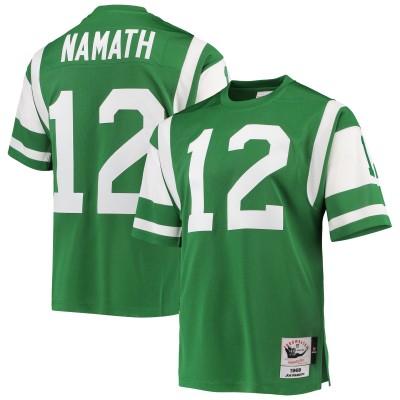 Игровая джерси Joe Namath New York Jets 1968 Mitchell & Ness Authentic Throwback Retired Player - Green