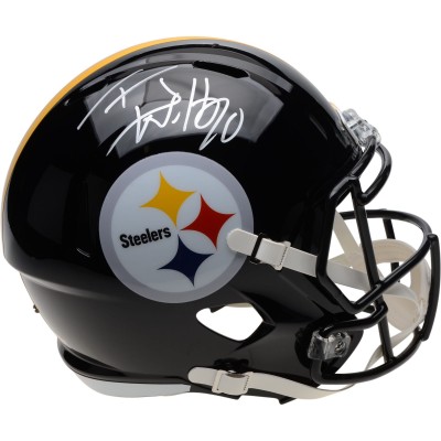Autographed Pittsburgh Steelers T.J. Watt Fanatics Authentic Riddell Speed Replica Helmet