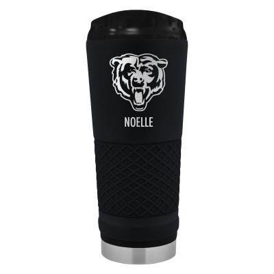 Chicago Bears Black 24oz. Personalized Stealth Draft Tumbler