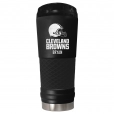 Cleveland Browns Black 24oz. Personalized Stealth Draft Tumbler