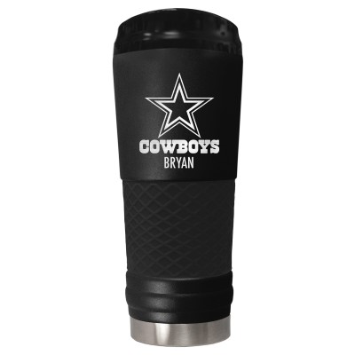 Dallas Cowboys Black 24oz. Personalized Stealth Draft Tumbler