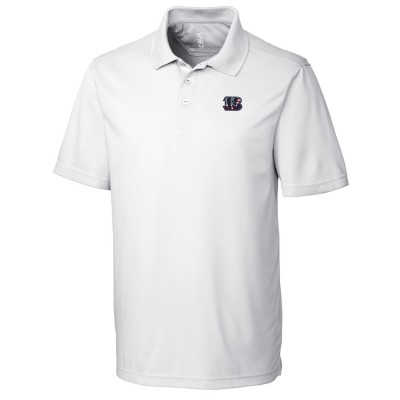 Cincinnati Bengals Cutter & Buck Americana Fairwood Polo - White - оригинальная атрибутика Цинциннати Бенгалс