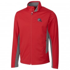 Куртка легкая на молнии Cleveland Browns Cutter & Buck Americana Navigate Softshell - Red