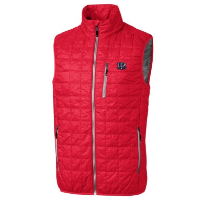Cincinnati Bengals Cutter & Buck Americana Rainier Full-Zip Vest - Red - оригинальная атрибутика Цинциннати Бенгалс