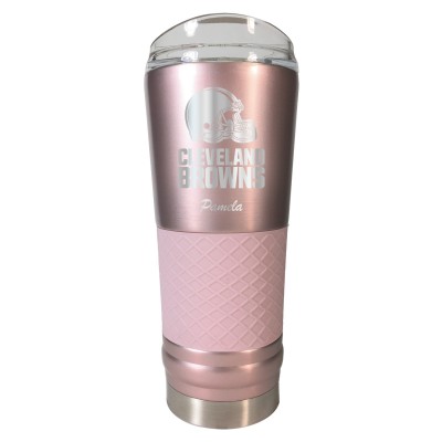 Cleveland Browns 24oz. Personalized Rose Gold Draft Tumbler
