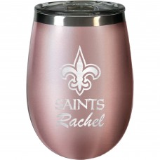 Винный бокал New Orleans Saints 12oz. Personalized Rose Gold