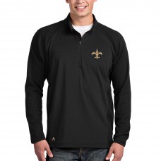 Кофта на короткой молнии New Orleans Saints Black Antigua Sonar