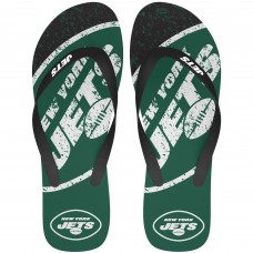 New York Jets FOCO Big Logo Flip-Flops
