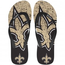 New Orleans Saints FOCO Big Logo Flip-Flops