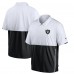 Футболка на короткой молнии Las Vegas Raiders Nike Sideline Coaches - White/Black