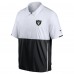 Футболка на короткой молнии Las Vegas Raiders Nike Sideline Coaches - White/Black