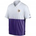 Куртка ветровка с коротким рукавом Minnesota Vikings Nike Sideline Coaches - White/Purple