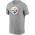 Футболка Pittsburgh Steelers Nike Heather Gray Primetime Logo Essential