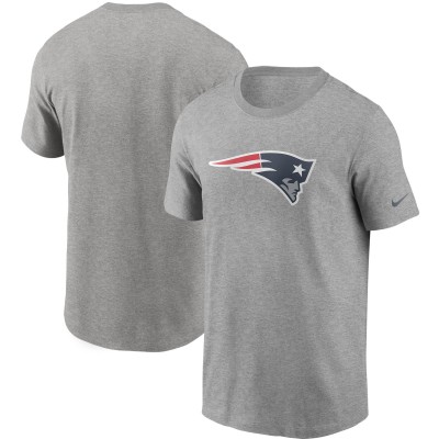 New England Patriots Nike Heather Gray Primetime Logo Essential T-Shirt