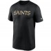 Футболка New Orleans Saints Nike Black Wordmark Legend Performance