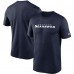 Seattle Seahawks Nike College Navy Wordmark Legend Performance T-Shirt