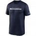 Seattle Seahawks Nike College Navy Wordmark Legend Performance T-Shirt