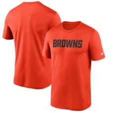 Футболка Cleveland Browns Nike Wordmark Legend Performance - Orange