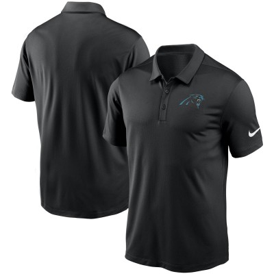 Carolina Panthers Nike Black Fan Gear Franchise Heat-Sealed Graphic Team Polo