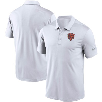 Chicago Bears Nike White Fan Gear Franchise Heat-Sealed Graphic Team Polo