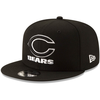 Бейсболка Chicago Bears New Era Black B-Dub 9FIFTY Adjustable