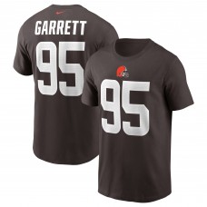 Футболка с номером Myles Garrett Cleveland Browns Nike Team - Brown