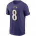 Футболка Lamar Jackson Baltimore Ravens Nike - Purple
