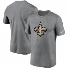 Футболка New Orleans Saints Nike Logo Essential Legend Performance - Heathered Charcoal