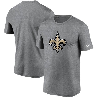 Футболка New Orleans Saints Nike Logo Essential Legend Performance - Heathered Charcoal
