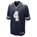 Джерси Dallas Cowboys Dak Prescott Nike Navy Game Team