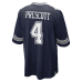 Джерси Dallas Cowboys Dak Prescott Nike Navy Game Team
