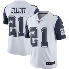 Игровая джерси Dallas Cowboys Ezekiel Elliott White Nike Color Rush Vapor Limited
