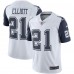 Игровая джерси Dallas Cowboys Ezekiel Elliott White Nike Color Rush Vapor Limited