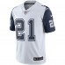 Игровая джерси Dallas Cowboys Ezekiel Elliott White Nike Color Rush Vapor Limited