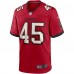 Игровая джерси Devin White Tampa Bay Buccaneers Nike Game - Red