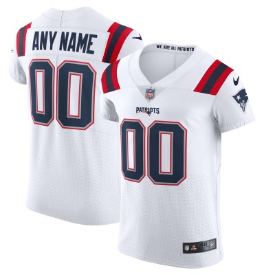 Именная игровая джерси New England Patriots Nike Vapor Elite - White