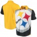 Футболка Pittsburgh Steelers Big Logo Button-Up Woven - Black