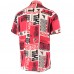 Рубашка с коротким рукавом Atlanta Falcons FOCO Tiki Floral - Red/Tan
