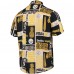 Рубашка с коротким рукавом Pittsburgh Steelers Tiki Floral - Black/Tan